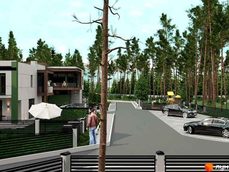 Котеджне містечко Капітель (Франка) - це сучасна архітектура та зелена прибудинкова територія з дитячим майданчиком та парковкою. Затишна атмосфера для вашого життя.