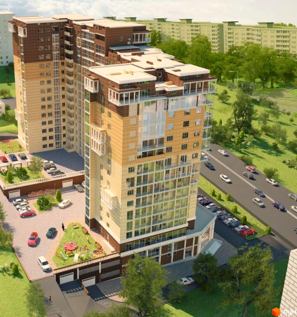 Житловий комплекс Свобода - це сучасна новобудова з багатоповерховими будинками та прибудинковою територією з дитячим майданчиком та парковкою.