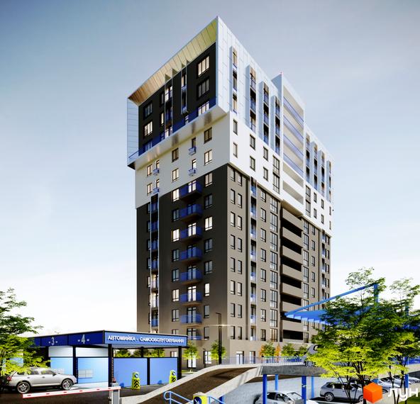 Житловий комплекс Steel House – це сучасна новобудова з унікальною архітектурою та власною інфраструктурою, що включає автомийку самообслуговування та підземний паркінг.