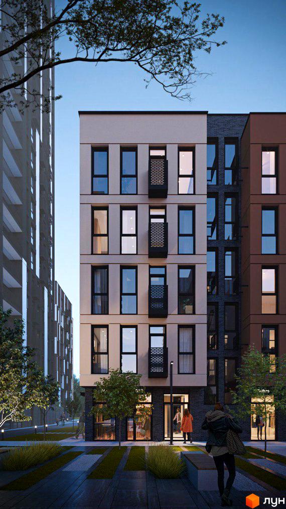 Житловий комплекс ATRIA CITY. TEREMKY - це сучасна новобудова з елегантним фасадом та просторою прибудинковою територією з зеленими зонами та освітленням.