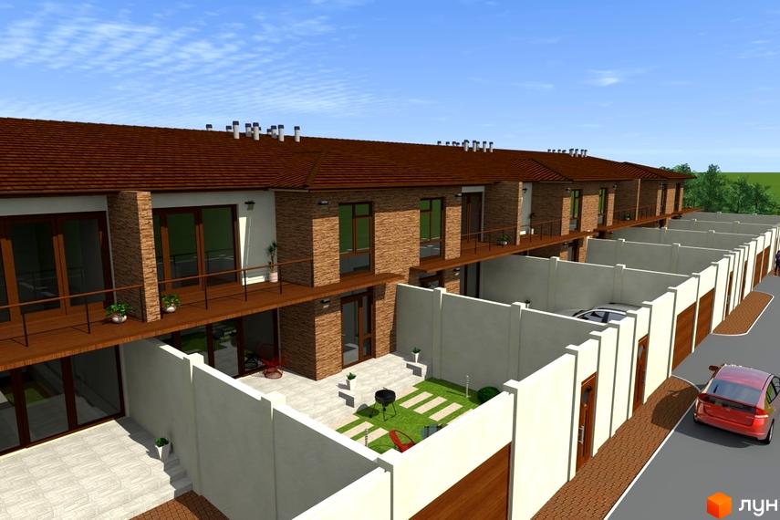 Зовнішній вигляд таунхаусів 