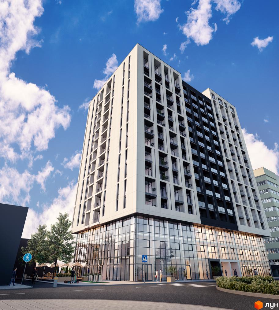 Апарт-комплекс WELL towers - це сучасна новобудова з панорамним склінням та балконами. Територія навколо будинку облаштована зонами відпочинку та озелененням.