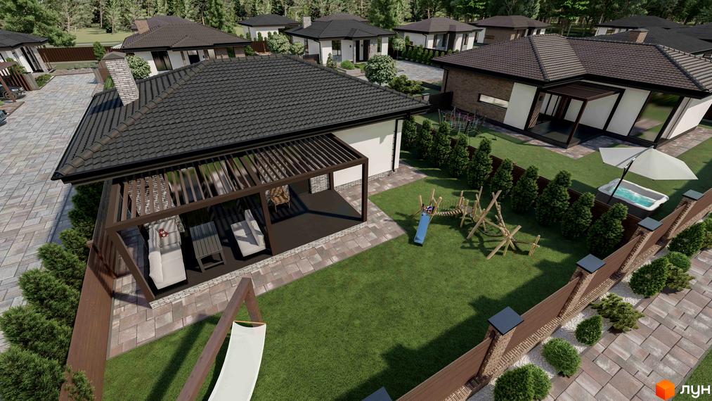 Котеджне містечко Forest Gump з сучасними будинками та зеленою прибудинковою територією, дитячим майданчиком та зоною відпочинку.