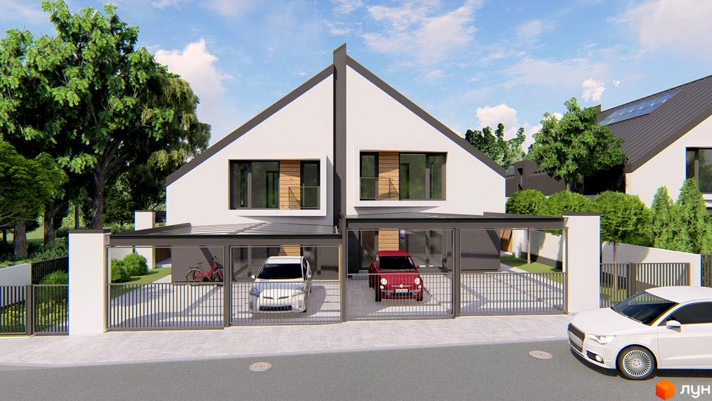 Atlant House – це сучасний житловий комплекс з двома дуплексами, кожен з яких має два паркомісця під навісом. На території є зелені насадження та паркани.