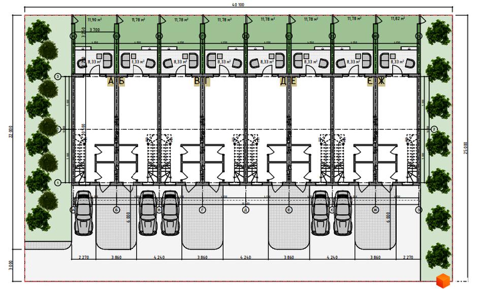 Планування таунхаусів 