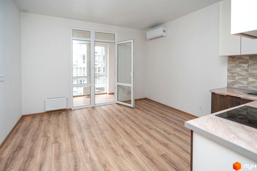 Сучасна квартира з панорамними вікнами та виходом на балкон. Житловий комплекс ARTVILLE.