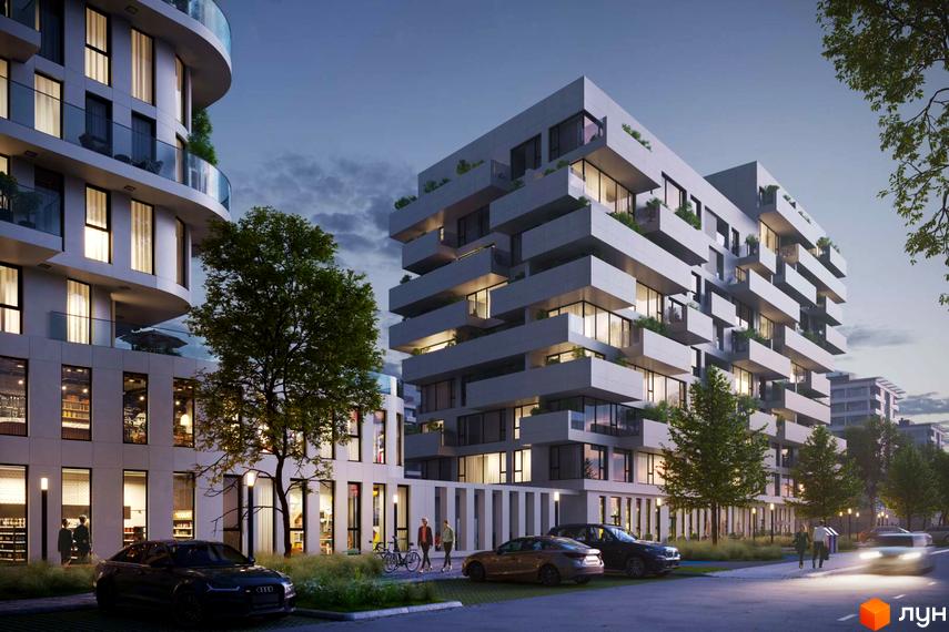 Житловий комплекс Five Address – це сучасна архітектура з виступаючими балконами та панорамними вікнами. Навколо комплексу зелена зона та зручні паркувальні місця.