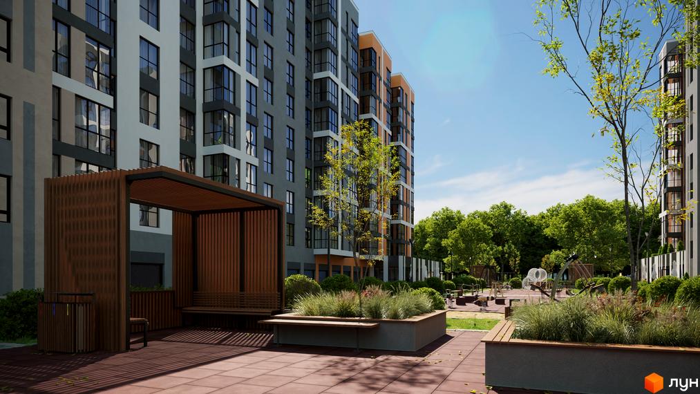 Житловий комплекс Рідний Дім - це сучасна новобудова з великою прибудинковою територією та дитячим майданчиком. Зовнішній вигляд будинку вражає своєю елегантністю та функціональністю.