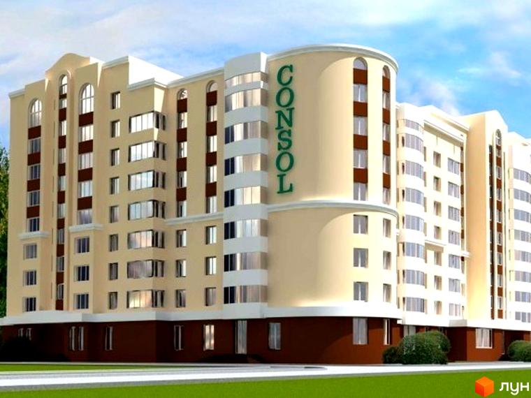 Житловий комплекс на вул. Артема, 21 з сучасною архітектурою та прибудинковою територією. Будинок оточений зеленими насадженнями.