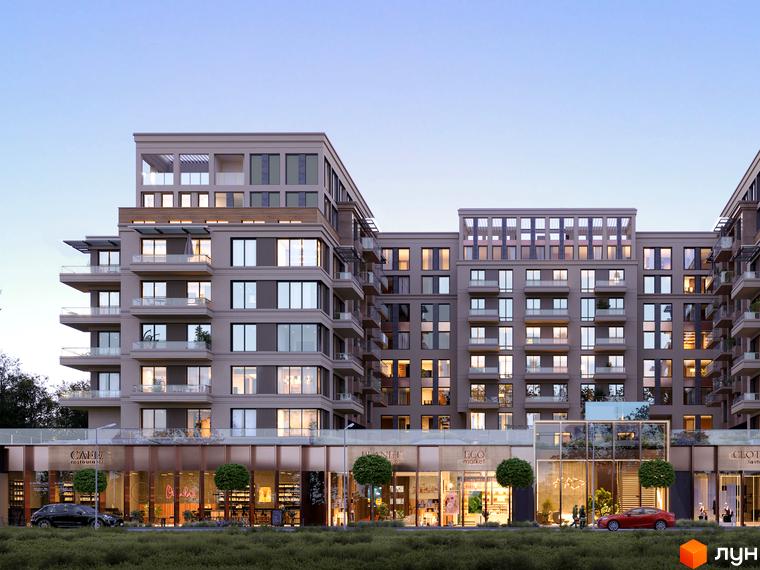 Olegiv Boutique Residence - це новий житловий комплекс з комерційними приміщеннями на першому поверсі та багаторівневими балконами. Навколо комплексу розташовані зелені насадження та місця для відпочинку.