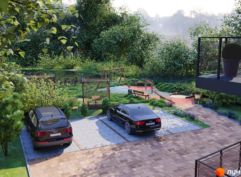 Клубний будинок „На Литовській“ з прибудинковою територією, дитячим майданчиком та парковкою. Зелена зона з озером та місцями для відпочинку.