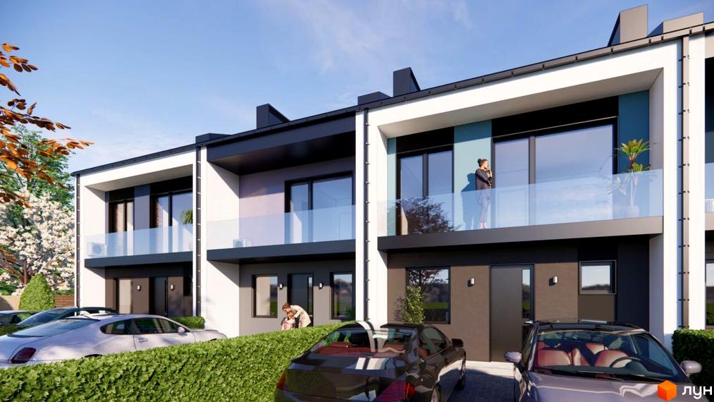 Зовнішній вигляд таунхаусів 