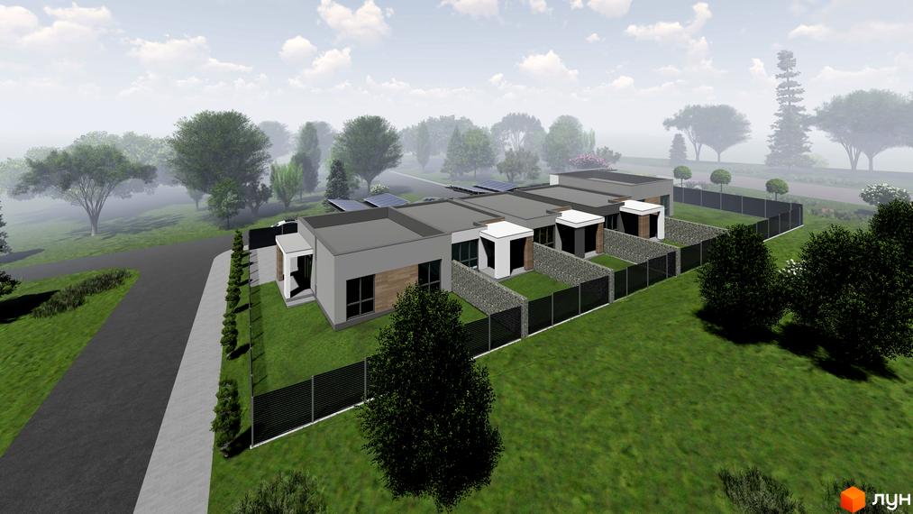 Зовнішній вигляд таунхаусів 