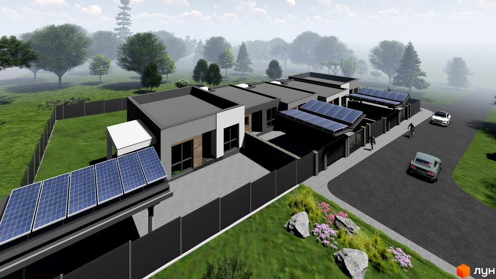 Таунхаус „На Мечнікова“: сучасні будинки з сонячними панелями та доглянутою прибудинковою територією. Огляд новобудови.