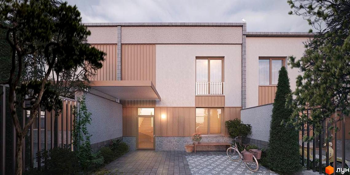 Таунхаус Luxor Gardens має світлі стіни, дерев'яні панелі та білий балкон. Прибудинкова територія вимощена, з деревами та зеленими насадженнями.