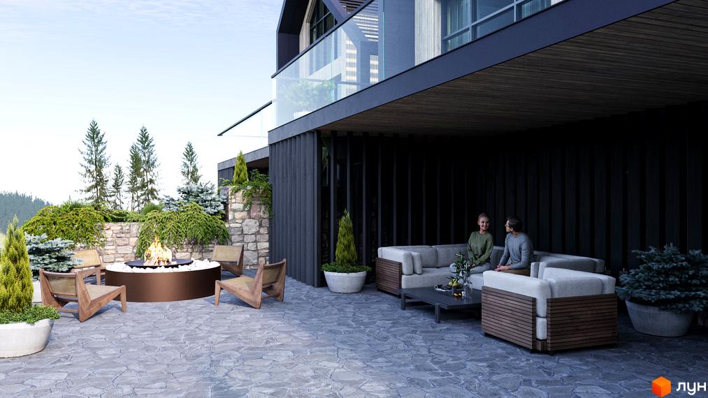 Затишний будинок з терасою та зоною відпочинку з вогнищем. Котеджне містечко Enhance Bukovel - ідеальне місце для життя та відпочинку.