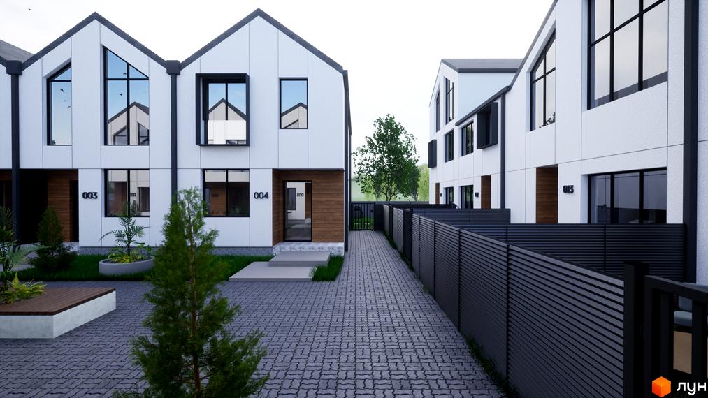 Зовнішній вигляд таунхаусів 