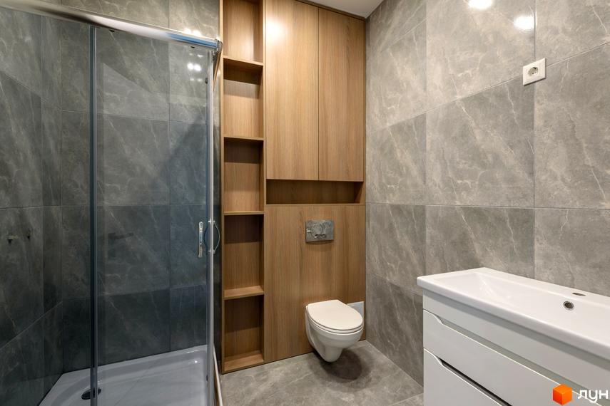 Сучасний дизайн ванної кімнати в клубному будинку 