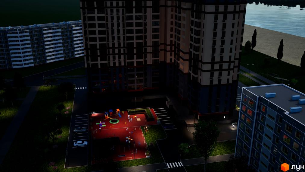 Житловий комплекс Перлина Дніпра – це сучасна новобудова з великою прибудинковою територією та дитячим майданчиком.