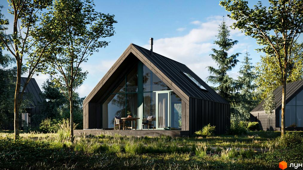 Затишний будинок з панорамними вікнами в оточенні зелені. КМ Lehit - wellness village - ідеальне місце для життя на природі.
