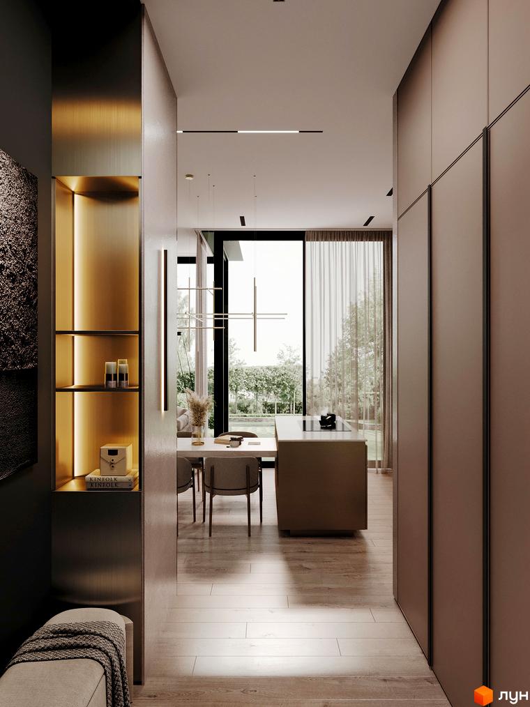 Інтер'єр будинку в котеджному містечку КМ Equides Villas. Просторі приміщення з природним освітленням та виходом на доглянуту прибудинкову територію.