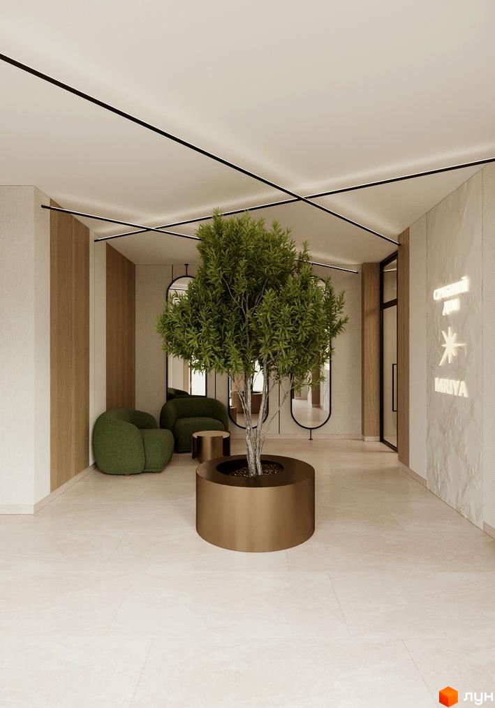 Сучасна новобудова ЖК Мрія з елегантним інтер'єром та зеленою зоною відпочинку. Оцініть комфорт та стиль життя у новому будівельному проєкті.