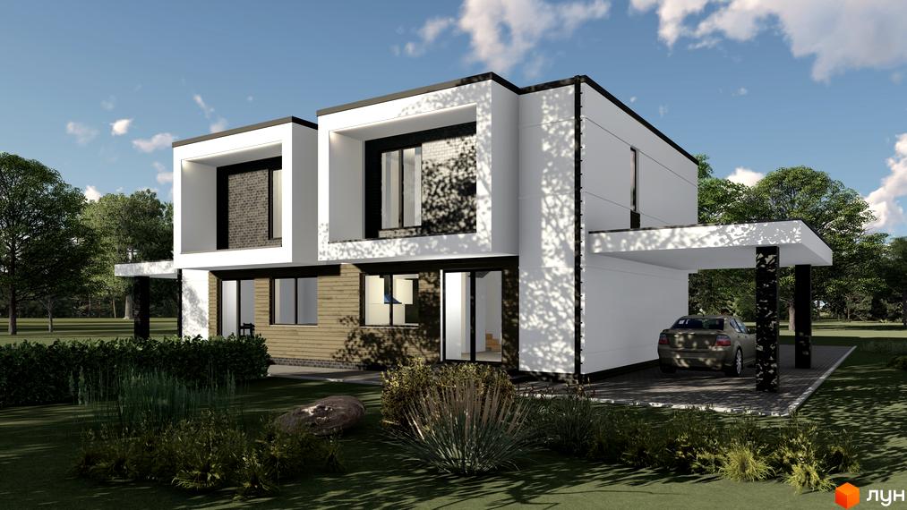 Котеджне містечко Horishniy Hills. Двоповерховий будинок з навісом для авто та доглянутою прибудинковою територією.