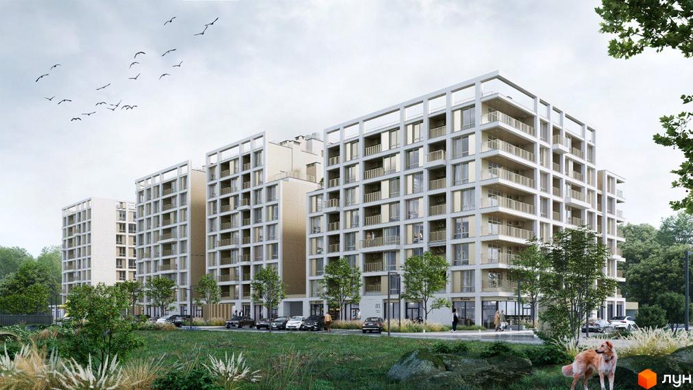 Житловий комплекс ШЕЛЕСТ – багатоповерхові будинки з панорамними вікнами та відкритими балконами. На прибудинковій території зелені насадження та місця для відпочинку.