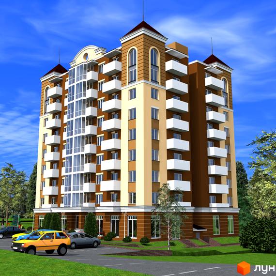 Житловий комплекс Комфорт Хаус – сучасна новобудова з балконами та панорамними вікнами. Прибудинкова територія з зеленими насадженнями та парковкою.