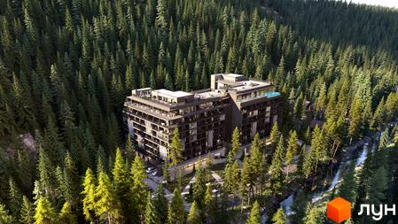 Апарт-готель MELIS, розташований серед високих ялин, з басейном на даху та терасами. Навколо комплексу - мальовнича природа та річка.